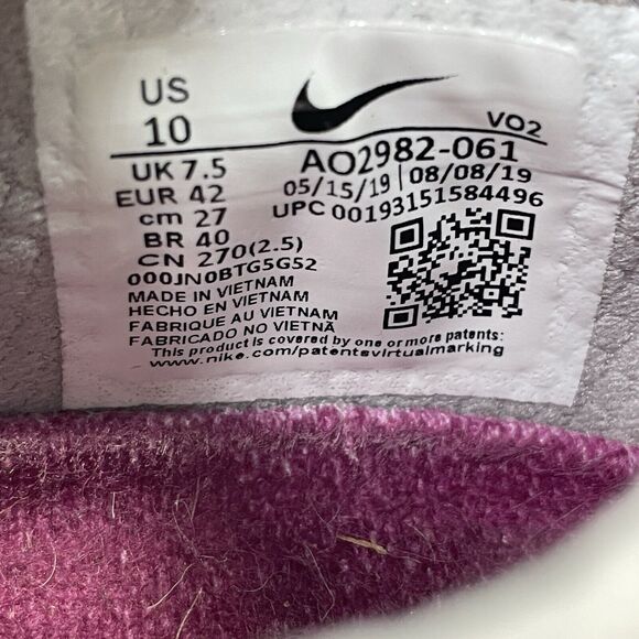 Nike Metcon 5 Women's Size 10 Cross Training Shoes Grey Berry Pink AO2982-061 - Picture 16 of 16